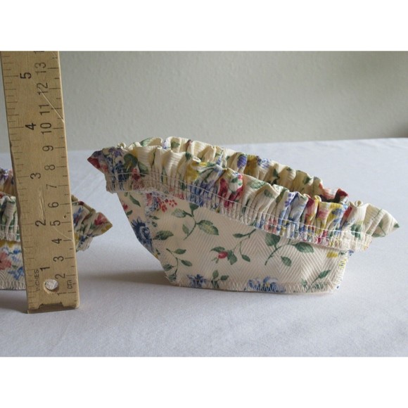 Lot of 2x Longaberger Cilantro Spring Floral Liner #2071638 USA Made 100% Cotton - Picture 6 of 12